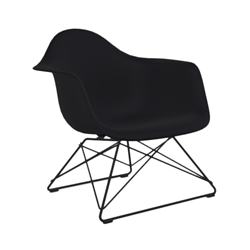 VITRA chaise fauteuil avec piètement noir Eames Plastic Armchair LAR