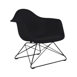 VITRA chaise fauteuil avec base noire Eames Plastic Armchair LAR