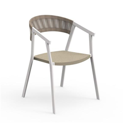 TALENTI set de 4 chaises avec accoudoirs d'extérieur KEY Collection PiùTrentanove