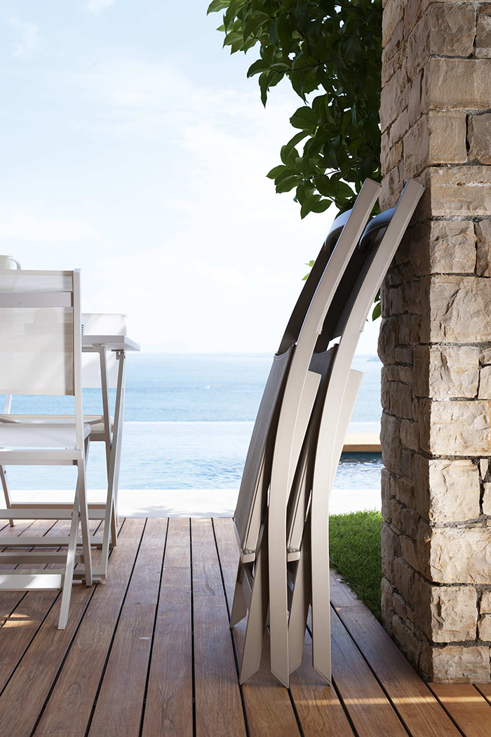 TALENTI set de 2 chaises pliantes d'extérieur QUEEN Collection PiùTrentanove