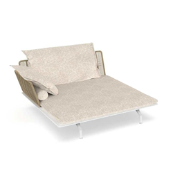 TALENTI canapé chaise longue droit d'extérieur CRUISE ALU Collection Icon