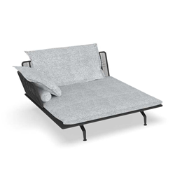 TALENTI canapé chaise longue droit d'extérieur CRUISE ALU Collection Icon