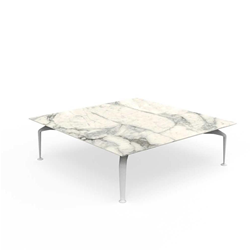 TALENTI table basse d'extérieur 120x120 cm CRUISE ALU Collection Icon