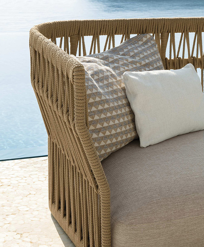 TALENTI canapé à 3 places d'extérieur CLIFF Collection Icon