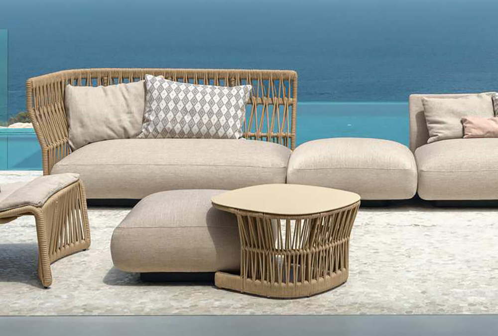 TALENTI pouf d'extérieur CLIFF Collection Icon