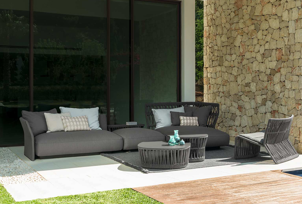 TALENTI pouf d'extérieur CLIFF Collection Icon