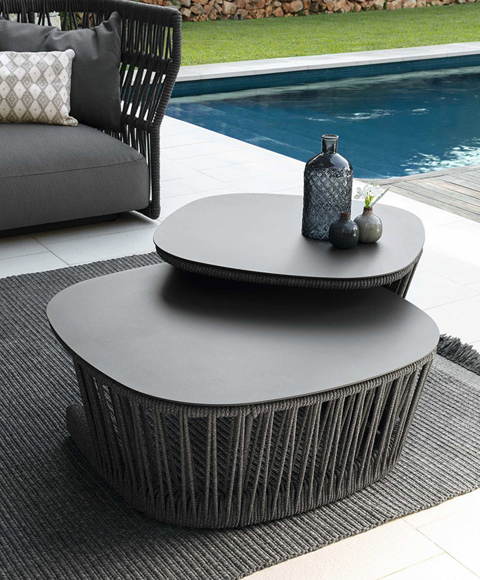 TALENTI table basse MOYENNE d'extérieur CLIFF Collection Icon