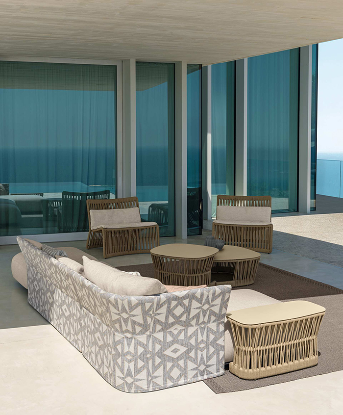TALENTI table basse MOYENNE d'extérieur CLIFF Collection Icon