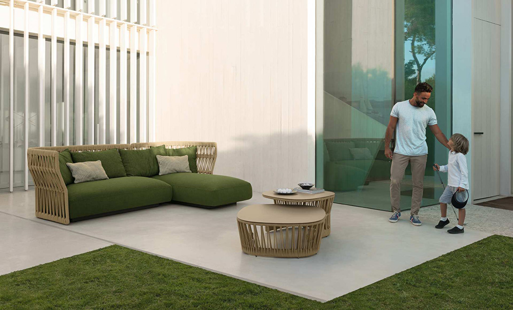 TALENTI table basse MOYENNE d'extérieur CLIFF Collection Icon