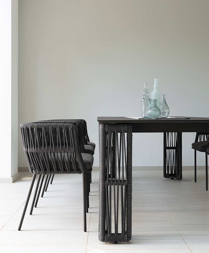 TALENTI table extensible à rallonge d'extérieur 240-300 cm CLIFF Collection Icon