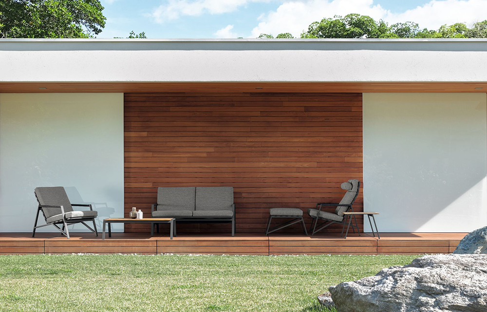 TALENTI pouf repose-pied d'extérieur COTTAGE Collection Icon