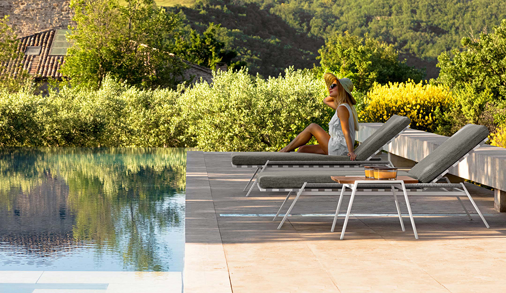 TALENTI table basse d'extérieur 120x120 cm COTTAGE Collection Icon