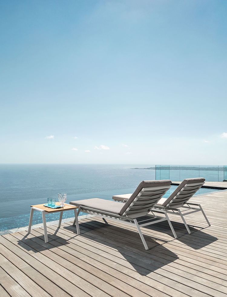 TALENTI table basse d'extérieur 120x120 cm COTTAGE Collection Icon