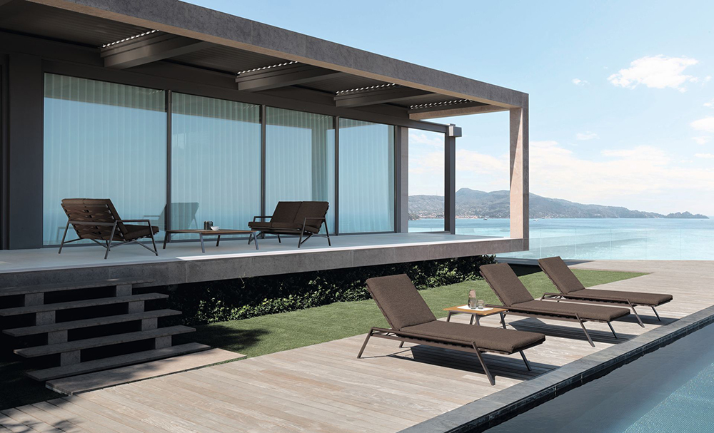 TALENTI table basse d'extérieur 120x120 cm COTTAGE Collection Icon