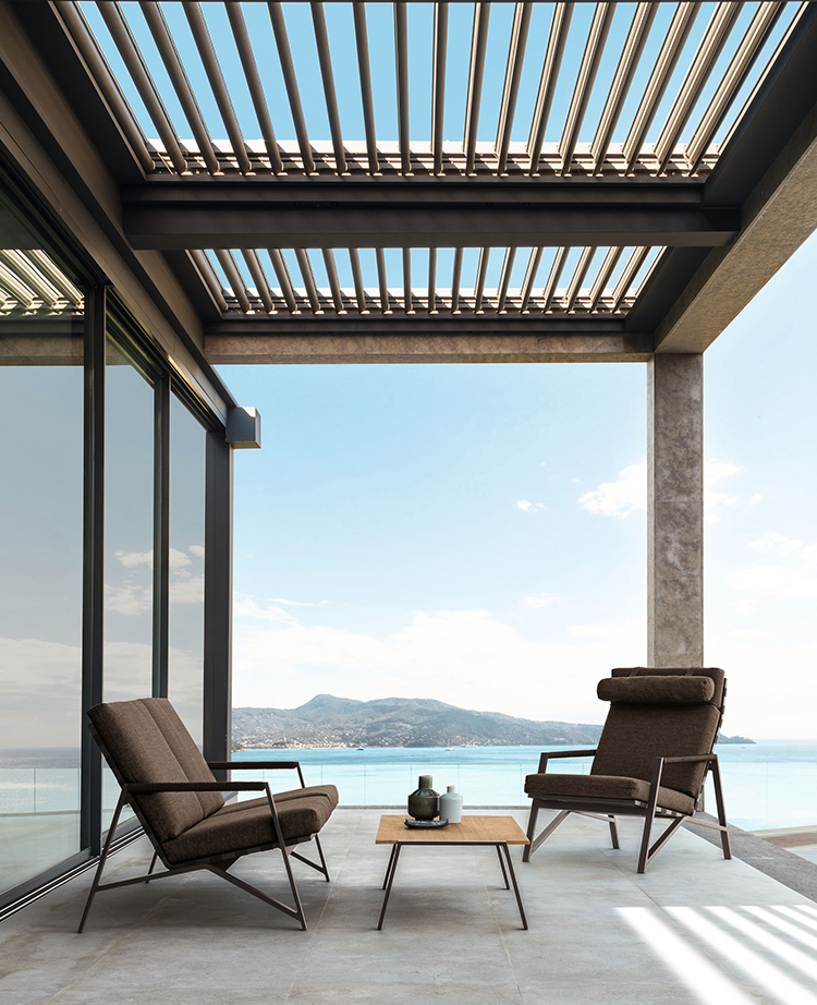 TALENTI table basse d'extérieur 120x120 cm COTTAGE Collection Icon