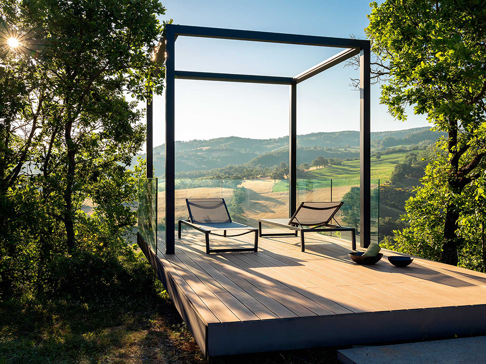 TALENTI bain de soleil d'extérieur ALABAMA ALU Collezione Premium