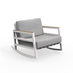TALENTI fauteuil à bascule d'extérieur ALABAMA ALU Collezione Premium