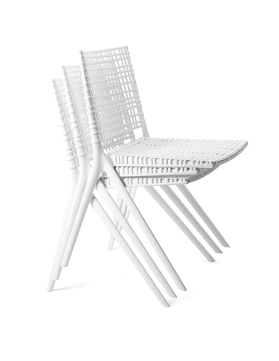 TRIBÙ set de 2 chaises d'extérieur BRANCH