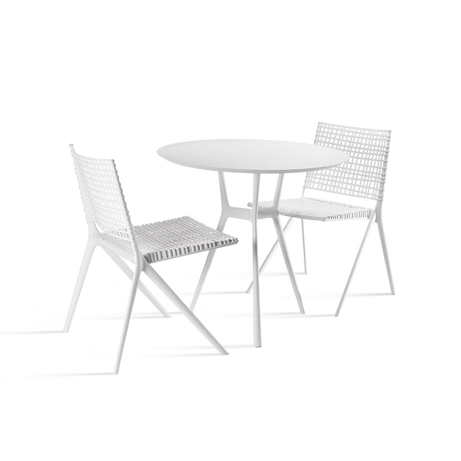 TRIBÙ set de 2 chaises d'extérieur BRANCH