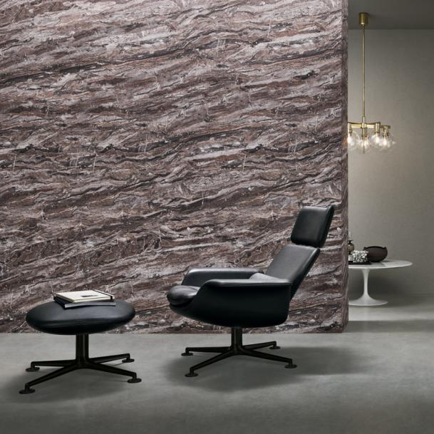 KNOLL fauteuil pivotant KN02 en tissu avec dossier haut inclinable