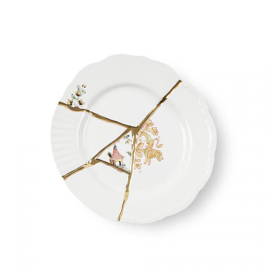 SELETTI set de 6 assiettes de dessert KINTSUGI