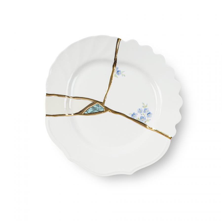 SELETTI set de 6 assiettes de dessert KINTSUGI