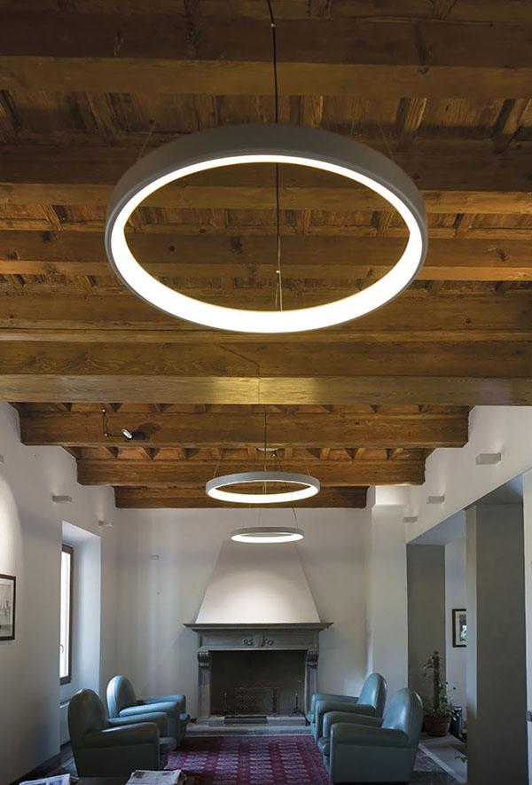 MARTINELLI LUCE lampe à suspension LUNAOP Ø 120 cm BLANC 3000K dimmable