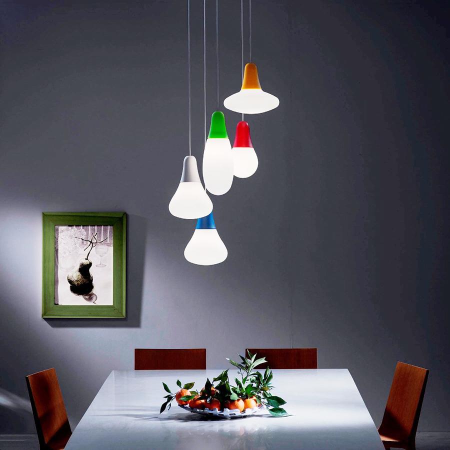 MARTINELLI LUCE set de 5 lampes à suspension CIULIFRULI