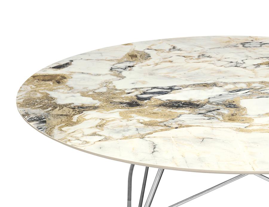 KARTELL table ronde GLOSSY MARBLE Ø 128 cm