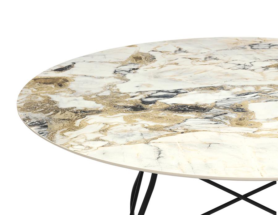 KARTELL table ronde GLOSSY MARBLE Ø 128 cm