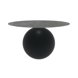 BONALDO table ronde CIRCUS Ø 140 cm base noir opaque