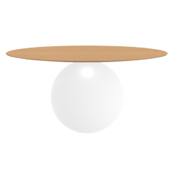 BONALDO table ronde CIRCUS Ø 160 cm base blanc opaque