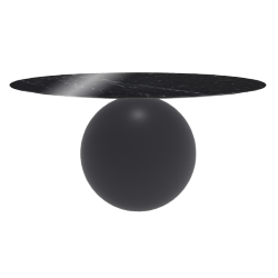 BONALDO table ronde CIRCUS Ø 160 cm base gris anthracite opaque