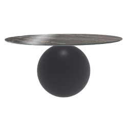 BONALDO table ronde CIRCUS Ø 160 cm base gris anthracite opaque