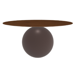 BONALDO table ronde CIRCUS Ø 160 cm base marron opaque