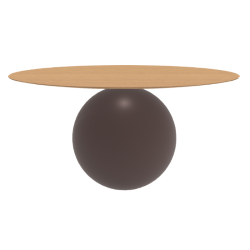 BONALDO table ronde CIRCUS Ø 160 cm base marron opaque