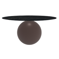 BONALDO table ronde CIRCUS Ø 160 cm base marron opaque