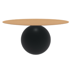 BONALDO table ronde CIRCUS Ø 160 cm base noir opaque