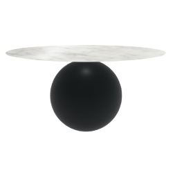 BONALDO table ronde CIRCUS Ø 160 cm base noir opaque