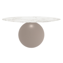 BONALDO table ronde CIRCUS Ø 160 cm base tourterelle opaque