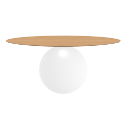 BONALDO table ronde CIRCUS Ø 180 cm base blanc opaque