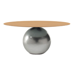 BONALDO table ronde CIRCUS Ø 180 cm base Clouded Chrome