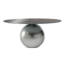 BONALDO table ronde CIRCUS Ø 180 cm base Clouded Chrome