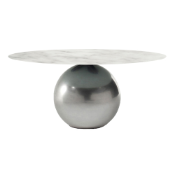 BONALDO table ronde CIRCUS Ø 180 cm base Clouded Chrome