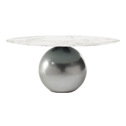 BONALDO table ronde CIRCUS Ø 180 cm base Clouded Chrome