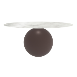 BONALDO table ronde CIRCUS Ø 180 cm base marron opaque