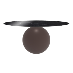 BONALDO table ronde CIRCUS Ø 180 cm base marron opaque