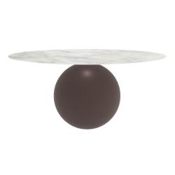 BONALDO table ronde CIRCUS Ø 180 cm base marron opaque