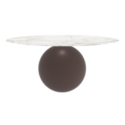 BONALDO table ronde CIRCUS Ø 180 cm base marron opaque