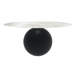 BONALDO table ronde CIRCUS Ø 180 cm base noir opaque